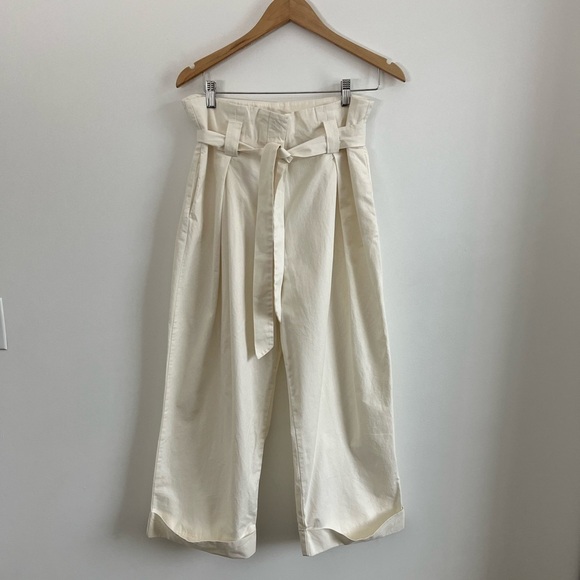 NWT H&M Wide Leg Paper Bag Tie Waist - Picture 9 of 15